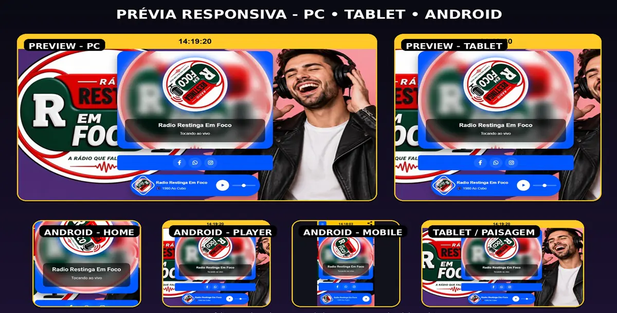 Player Rádio PHP + Painel Admin + PWA 2026